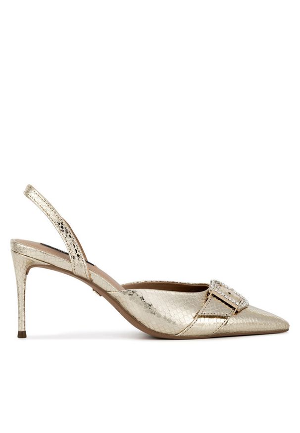 Szpilki Nine West. Kolor: złoty. Obcas: na szpilce