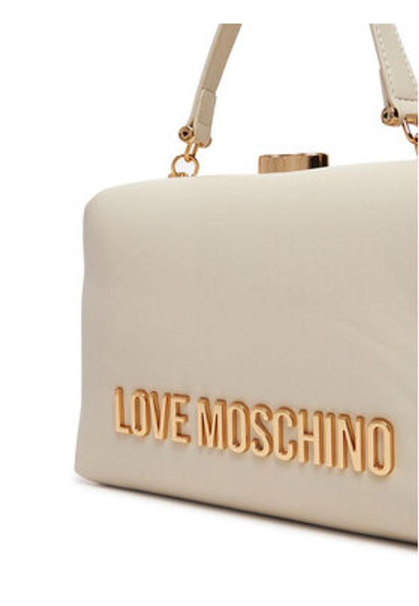 Love Moschino - LOVE MOSCHINO Torebka JC4096PP1NLM0110 Écru. Materiał: skórzane
