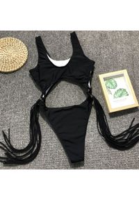 Intica - Strój kąpielowy z wycięciami i frędzlami na plażę i basen Helfriede. Kolor: wielokolorowy. Materiał: tkanina, materiał #4