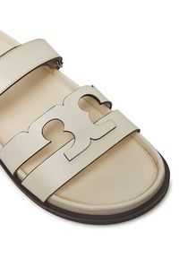 Tory Burch Klapki Ines Sport Slide 161636 Écru. Materiał: skóra. Styl: sportowy #3