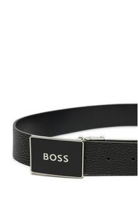 BOSS - Boss Pasek Męski Icon 50529690 Czarny. Kolor: czarny. Materiał: skóra #4