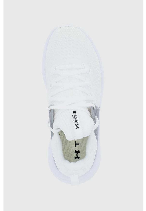 Under Armour - Buty UA W HOVR Rise 3. Zapięcie: sznurówki. Kolor: biały. Materiał: guma