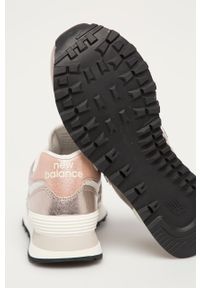 New Balance - Buty skórzane WL574PM2. Nosek buta: okrągły. Zapięcie: sznurówki. Kolor: różowy. Materiał: skóra. Model: New Balance 574 #2