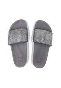 Flip*Flop - Klapki basenowe damskie Flip Flop Pool Metallic. Okazja: na co dzień. Kolor: szary. Sezon: lato. Styl: casual