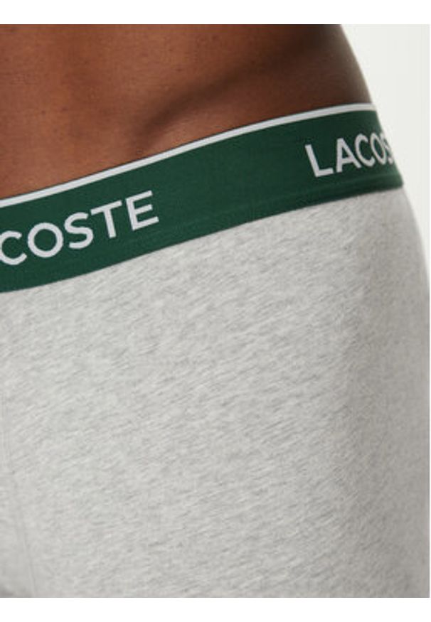 Lacoste Komplet 3 par bokserek 5H1297 Szary. Kolor: szary. Materiał: bawełna