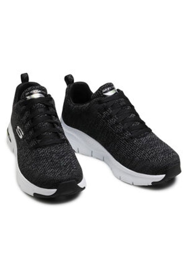 skechers - Skechers Sneakersy Paradyme 232041/BKW Czarny. Kolor: czarny. Materiał: materiał
