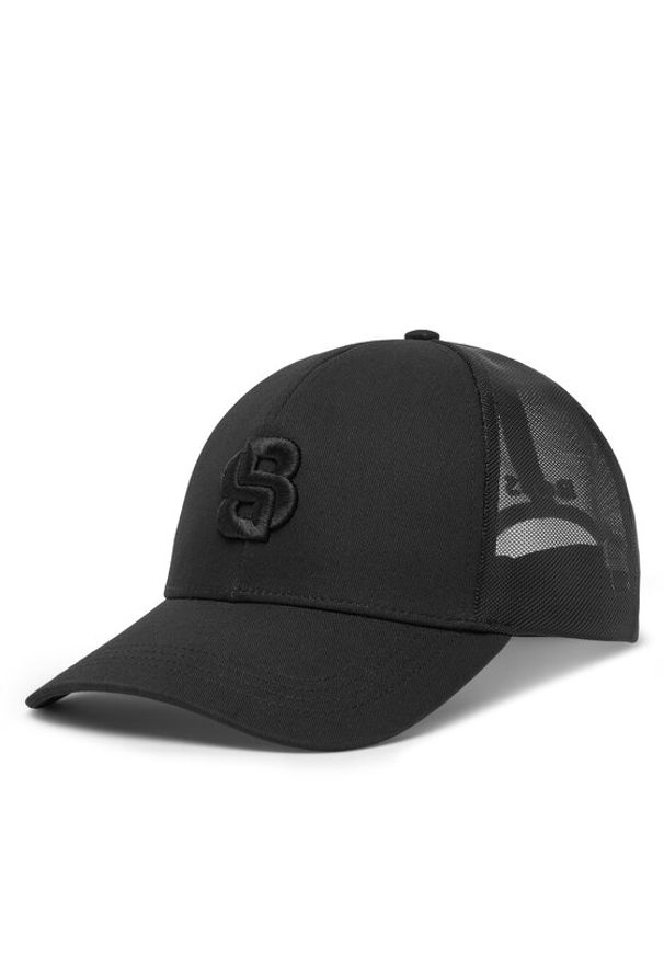 BOSS Czapka z daszkiem Zed-Trucker-B-Icon 50539784 Czarny. Kolor: czarny. Materiał: materiał, bawełna