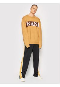 Karl Kani Sweter Retro Block Knit 6020314 Brązowy Regular Fit. Kolor: brązowy. Materiał: bawełna. Styl: retro #2
