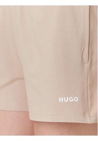 Hugo - HUGO Szorty sportowe 50490596 Beżowy Regular Fit. Kolor: beżowy. Materiał: bawełna #4