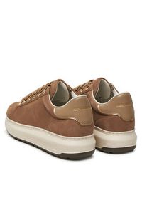 Karl Lagerfeld - KARL LAGERFELD Sneakersy KL57545 Beżowy. Kolor: beżowy. Materiał: skóra #4