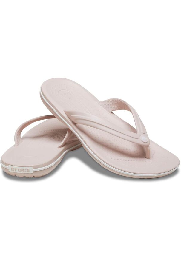 Klapki sportowe męskie Crocs Crocband Flip. Kolor: biały. Styl: sportowy