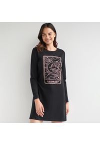 Sinsay - Koszula nocna - Czarny. Kolor: czarny #1