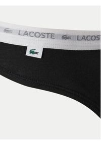 Lacoste Komplet 3 par stringów 8F1341 Czarny. Kolor: czarny. Materiał: bawełna #3