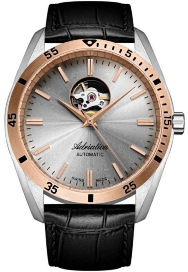 Zegarek Adriatica Zegarek męski Adriatica A8202.R217AO czarny. Kolor: czarny