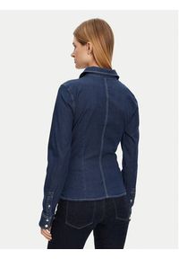 Guess Koszula W5RH69 D5HJ1 Granatowy Regular Fit. Kolor: niebieski. Materiał: bawełna