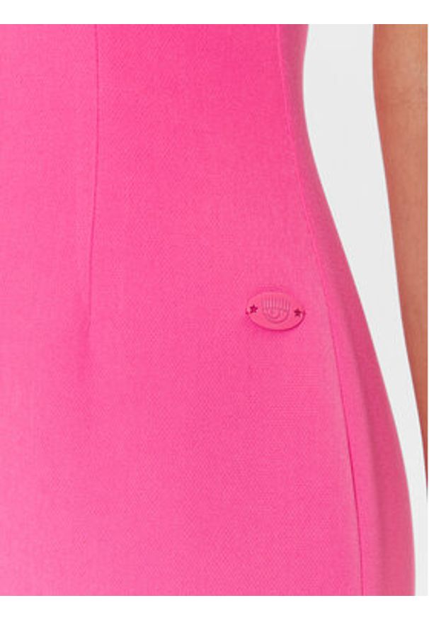 Chiara Ferragni Sukienka letnia 74CBO903 Różowy Slim Fit. Kolor: różowy. Materiał: syntetyk. Sezon: lato