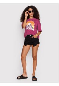 Roxy T-Shirt Start Adventures ERJZT05390 Fioletowy Relaxed Fit. Kolor: fioletowy. Materiał: bawełna