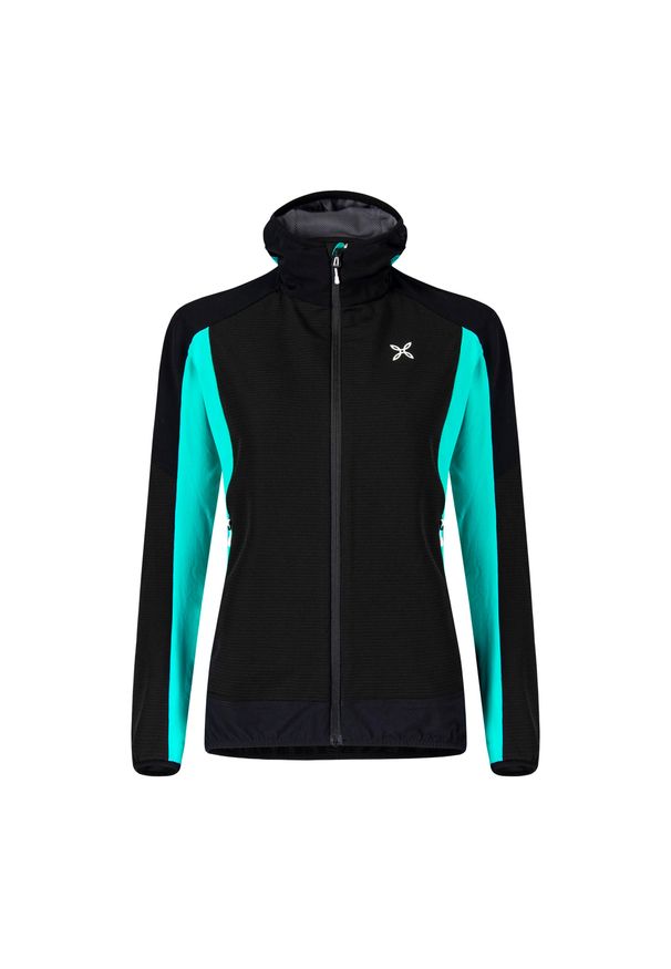 MONTURA - Kurtka przeciwwiatrowa damska Montura Premium Wind Hoody. Kolor: czarny. Sport: turystyka piesza