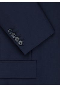 Pako Lorente - PAKO LORENTE - Granatowa marynarka garniturowa z wełną. Okazja: na spotkanie biznesowe. Kolor: niebieski. Materiał: wełna. Styl: biznesowy #5