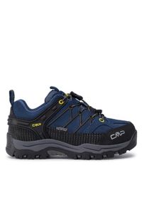 CMP Trekkingi Kids Rigel Low Trekking Shoes Wp 3Q13244 Granatowy. Kolor: niebieski. Materiał: skóra, zamsz