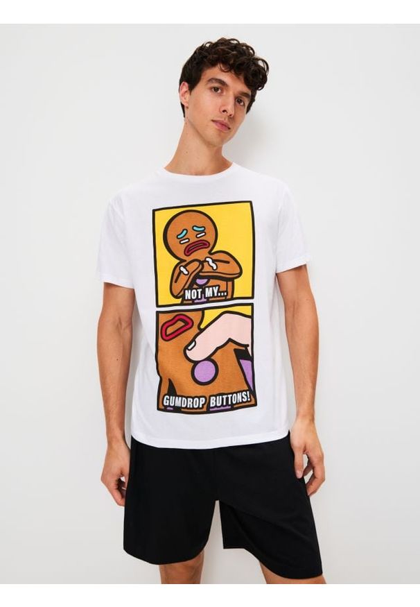 Sinsay - Piżama dwuczęściowa z nadrukiem Shrek - wielobarwny. Wzór: nadruk