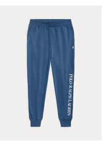 Polo Ralph Lauren Spodnie dresowe 714899618001 Granatowy Regular Fit. Kolor: niebieski. Materiał: dresówka, bawełna #4