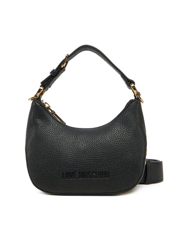 Love Moschino - LOVE MOSCHINO Torebka JC4019PP1MLT0000 Czarny. Kolor: czarny. Materiał: skórzane