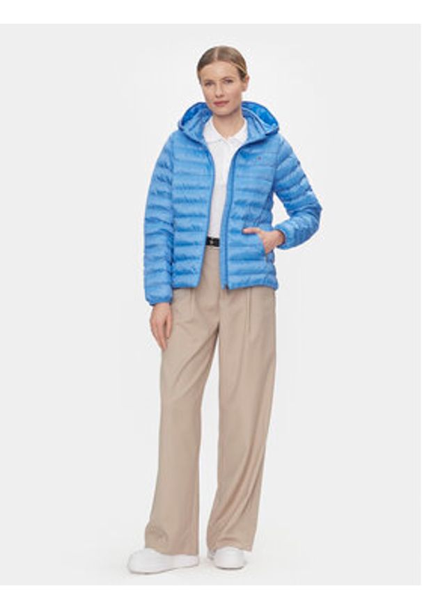 TOMMY HILFIGER - Tommy Hilfiger Kurtka przejściowa WW0WW38927 Niebieski Regular Fit. Kolor: niebieski. Materiał: syntetyk
