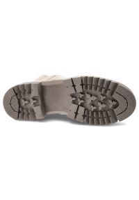 Beżowe Botki Artiker Eleganckie Skórzane Buty. Kolor: beżowy. Materiał: skóra. Styl: elegancki #5