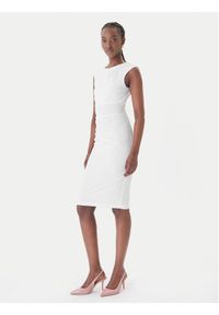 Rinascimento Sukienka koktajlowa CFC0127683003 Biały Slim Fit. Kolor: biały. Materiał: syntetyk. Styl: wizytowy #1
