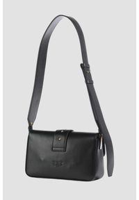 Pinko - PINKO Czarna kopertówka Love One Mini Slouchy Fl Vitello Morbido. Kolor: czarny. Materiał: skórzane. Styl: klasyczny, elegancki #2