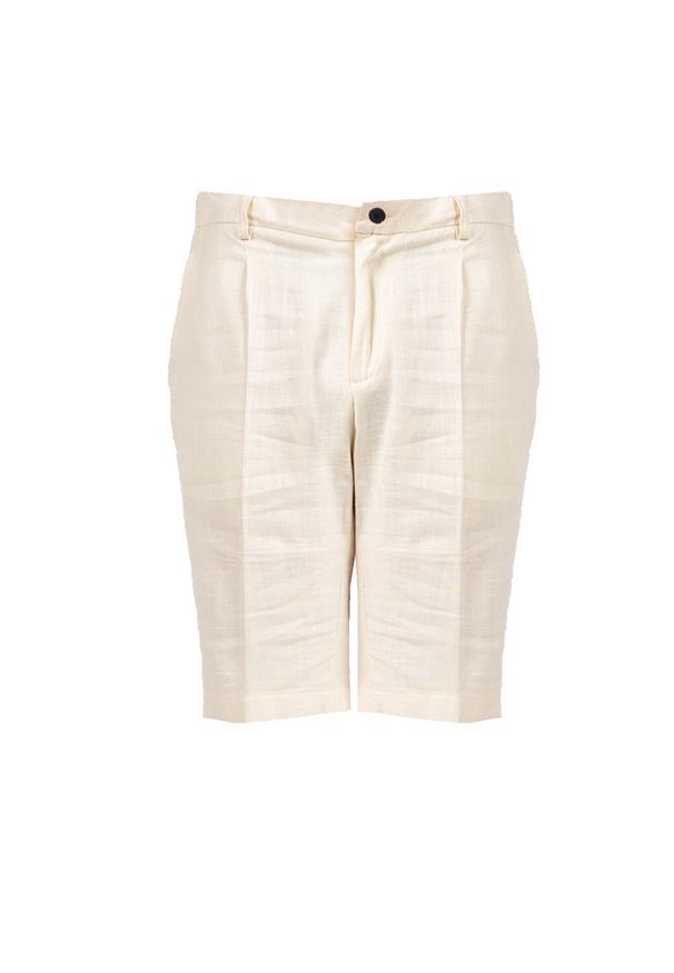 Antony Morato Szorty | MMSH00145-FA800126 | Mężczyzna | Kremowy. Okazja: na co dzień. Kolor: kremowy. Materiał: len, wiskoza. Styl: casual