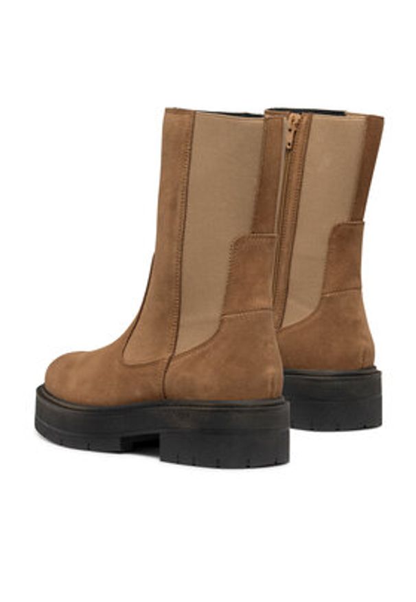 Geox Botki D Spherica Ec7 D36VDK 00022 C6372 Brązowy. Kolor: brązowy. Materiał: materiał