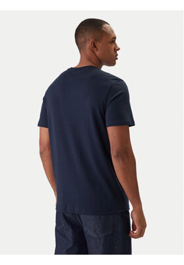 Calvin Klein T-Shirt LV04LB275G Granatowy Regular Fit. Kolor: niebieski. Materiał: bawełna