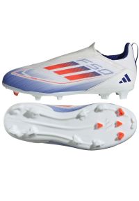 Adidas - Buty piłkarskie adidas F50 League Ll FG/MG IF1362 białe. Kolor: biały. Szerokość cholewki: normalna. Wzór: nadruk. Sport: piłka nożna #1