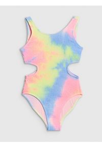 4f - 4F Kostium kąpielowy jednoczęściowy dziewczęcy - multikolor 122/128 (6-8 lat). Kolor: wielokolorowy. Materiał: materiał #1