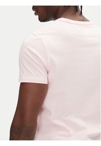 Tommy Jeans T-Shirt DM0DM04411 Różowy Slim Fit. Kolor: różowy. Materiał: bawełna