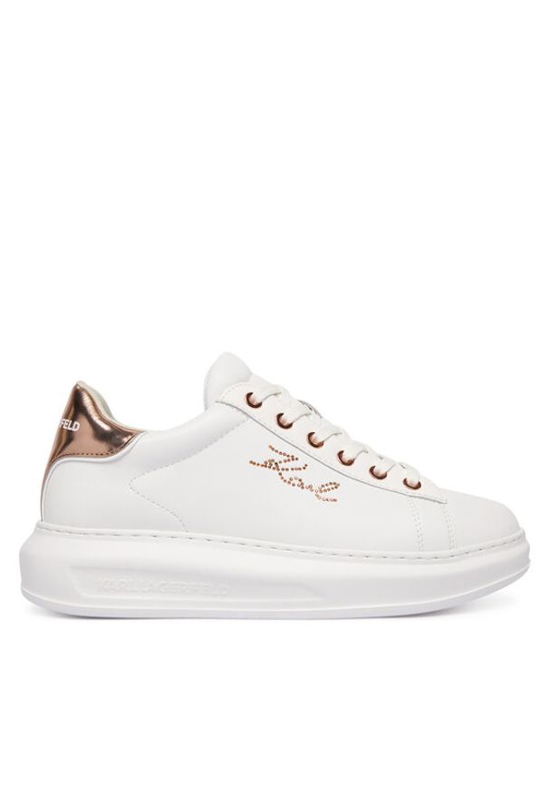 Karl Lagerfeld - KARL LAGERFELD Sneakersy Kapri KL62518 Biały. Kolor: biały. Materiał: skóra