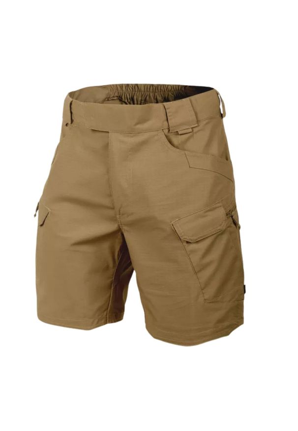 Spodenki turystyczne męskie Helikon-Tex Urban Tactical. Kolor: brązowy. Materiał: poliester, bawełna. Długość: krótkie. Sezon: lato. Sport: turystyka piesza