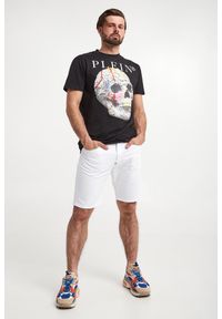 Philipp Plein - T-shirt męski PHILLIPP PLEIN. Materiał: skóra, bawełna. Wzór: nadruk, aplikacja #3