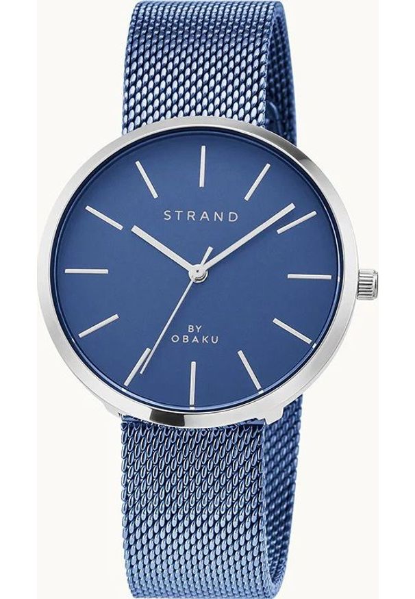 Zegarek Strand S700LXCLML Granatowy zegarek Damski Strand. Kolor: niebieski