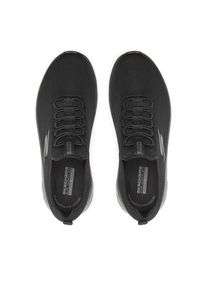 skechers - Skechers Sneakersy Go Walk Flex 216484/BBK Czarny. Kolor: czarny. Materiał: materiał #3