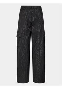Calvin Klein Jeans Spodnie materiałowe Loose Logo Aop Cargo Pant J20J222596 Czarny Regular Fit. Kolor: czarny. Materiał: syntetyk #4