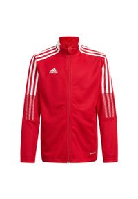 Adidas - Bluza piłkarska dla dzieci adidas Tiro 21 Track. Kolor: czerwony. Sport: piłka nożna #1