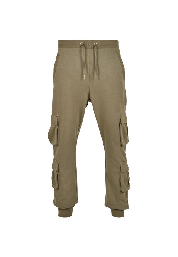 Spodnie Urban Classics double pocket terry. Kolor: zielony
