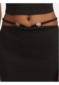 Guess Spódnica ołówkowa E6GD04 KG322 Czarny Slim Fit. Kolor: czarny. Materiał: syntetyk #4