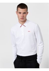 Hugo Polo Donol211 50442931 Biały Regular Fit. Typ kołnierza: polo. Kolor: biały. Materiał: bawełna