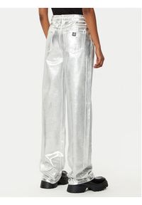 Armani Exchange Spodnie materiałowe XW000056 AF10836 M8047 Srebrny Relaxed Fit. Kolor: srebrny. Materiał: bawełna