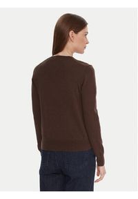 United Colors of Benetton - United Colors Of Benetton Sweter 1002D401Y Brązowy Regular Fit. Kolor: brązowy. Materiał: wełna #2