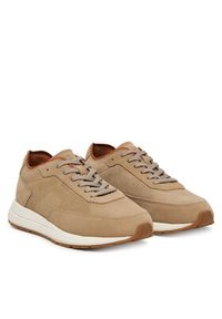 BOSS Sneakersy Vinston Runn 50563960 Beżowy. Kolor: beżowy. Materiał: skóra, zamsz #5